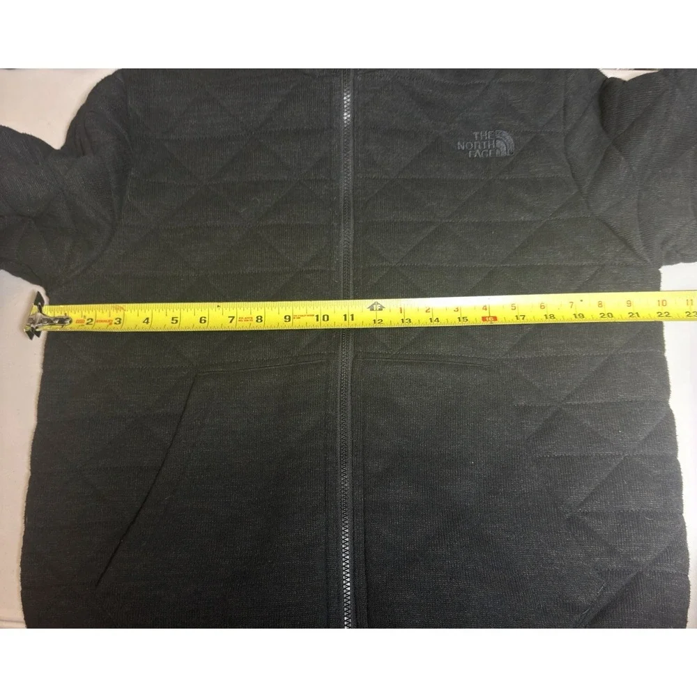 North Face Kingston Hooded Jacket City Grid Print Graphic Quilted Reverse Mens M